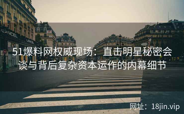 51爆料网权威现场：直击明星秘密会谈与背后复杂资本运作的内幕细节
