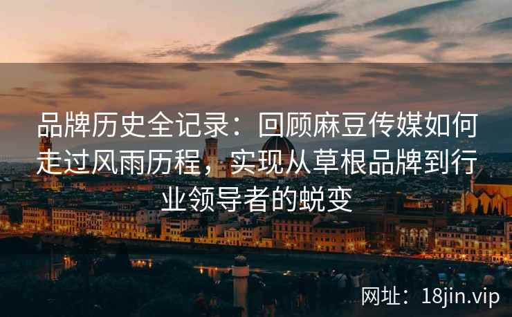 品牌历史全记录:回顾麻豆传媒如何走过风雨历程,实现从草根品牌到行业领导者的蜕变 品牌历史全记录:回顾麻豆传媒如何走过风雨历程,实现从草根品牌到行业领导者的蜕变