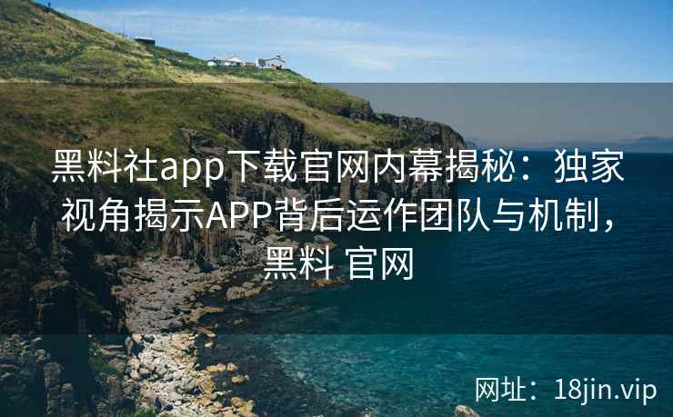 黑料社app下载官网内幕揭秘：独家视角揭示APP背后运作团队与机制，黑料 官网